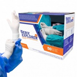 Manusi Chirurgicale Sterile Latex Nepudrate (6.5) Serix Explorer Plus (50 Perechi)